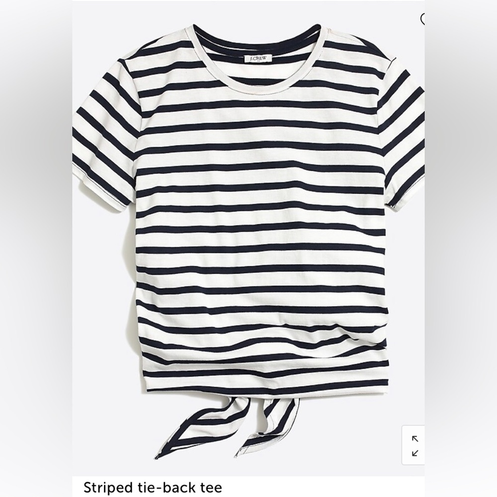 Jcrew striped tie back Tee